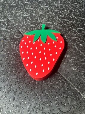 Strawberry Shaped Red Wooden Home Decor
